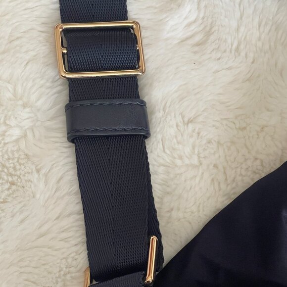 Tory Burch Tilda Medium Navy Blue Nylon Backpack - Picture 14 of 16